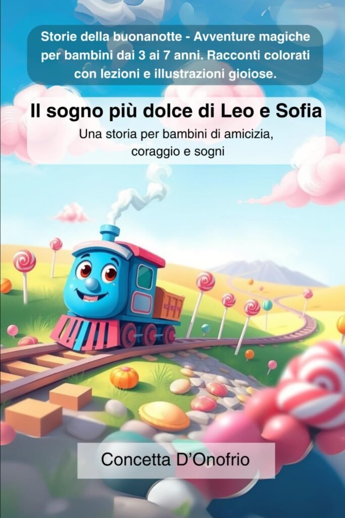Copertina del libro: Il sogno più dolce di Leo e Sofia: Una storia per bambini di amicizia, coraggio e sogni - libro illustrato bambini 3-6 anni. Di Concetta D'Onofrio